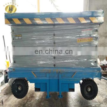 7LSJY Shandong SevenLift 500kg 6m portable hydraulic electric triple scissors lift platform