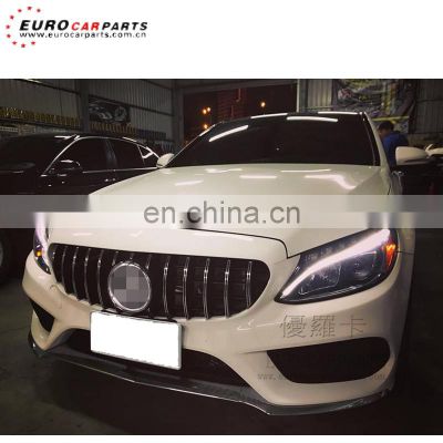 W205 gt grille for C-class W205 2014-2016year ABS W205 grille