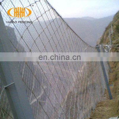 Factory direct sale wire rope mesh for slope stability