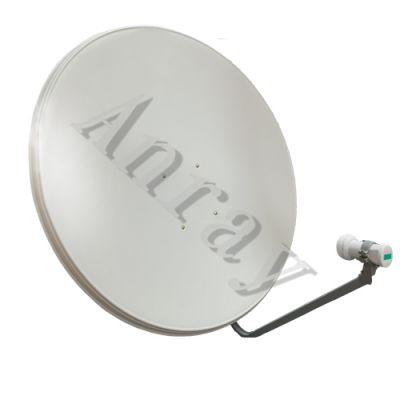 1M Ku-band offset satellite dish antenna & LNB