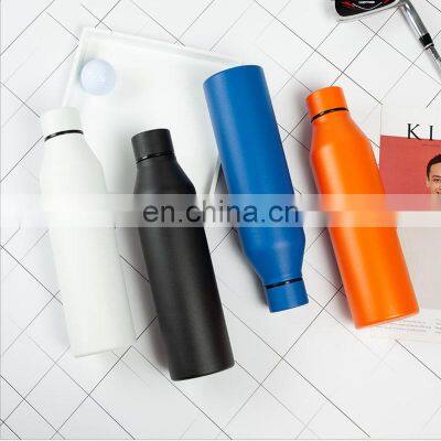 Portable Custom Made Travel Wine Bottle Tumbler Cups Stainless Steel Double Wall Thermos Flasks for Outdoor Traveling Camping