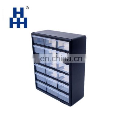 plastic tool box with 12 storage drawers