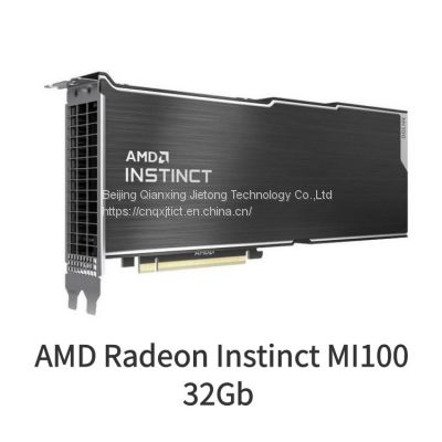 AMD Instinct MI100 Graphic Card 32 GB HBM2 Full-height 1.50 GHz Boost Clock 4096 bit Bus Width PCI Express 4.0 x16