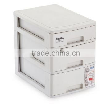 Plastic Mini 3 layers filing cabinet table storage cabinet stationery drawer