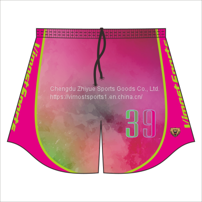 Sublimated Good Quality Rugby Shorts of Black Strings