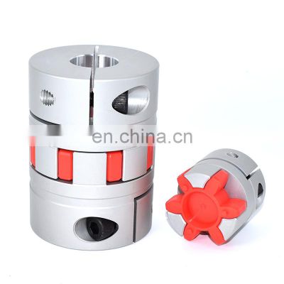 High performance good quality disc coupling flexible shaft Aluminum Alloy jaw Clamping CNC coupling