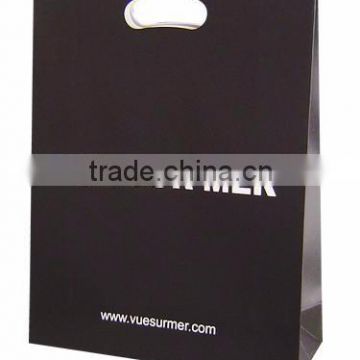 fashion paper bag with die cutting handle