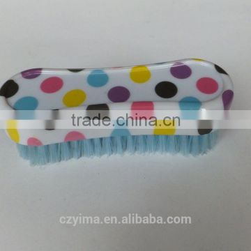 2015 New dots patterned horse face brush with colorful bristle