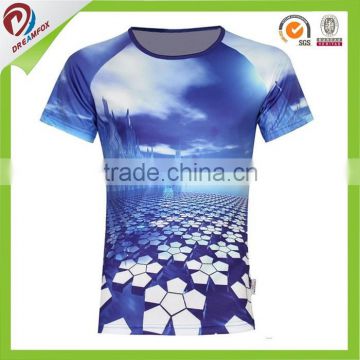2015 Latest design high quality men super soft 100% polyester t-shirt