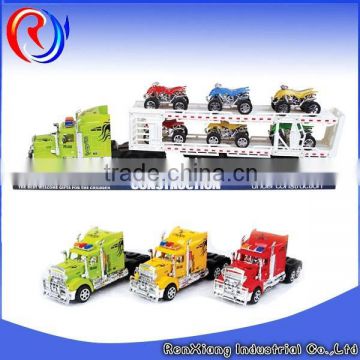 Wholesale price plastic friction trailer truck toy