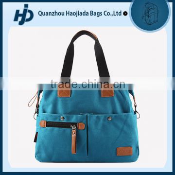 Blue fashion canvas bags for women wholesale