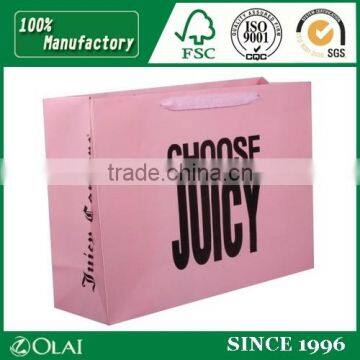 Famous Pink Jewelry Paper Bag