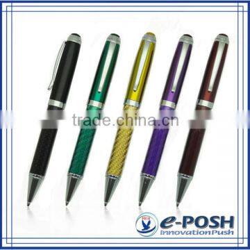 Multicolor carbon fiber high quality ballpoint pen set