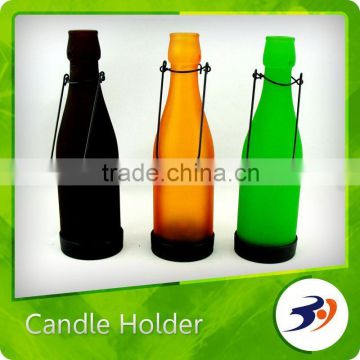 China Supplier Green Glass Candle Holder