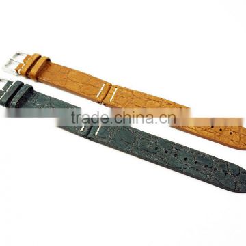 High Quality Hand Stitched Italian Embossed Leather Watch Straps