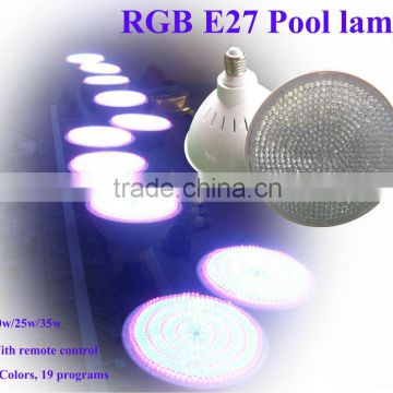 2014 hot selling 35W high power led swimming pool light E27 par56 led pool bulb lights 12V 546 leds