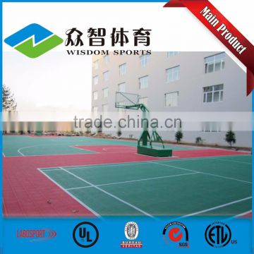 2016 new design outdoor basketball court rubber floor tile