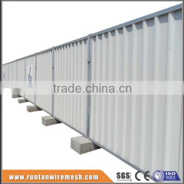 Construction Sites Colorbond Solid Steel Temporary Hoarding