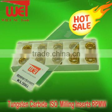 Tungsten Carbide ISO Golden Milling Inserts RPMW