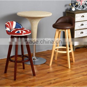 Creative Fashion Wooden Bar Chair,Wooden Bar Stool