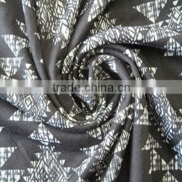 Fashion design printed 100% polyester single jersey knitted fabric