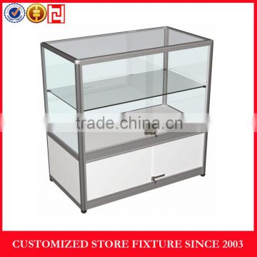 Alumimun clear glass showcase display