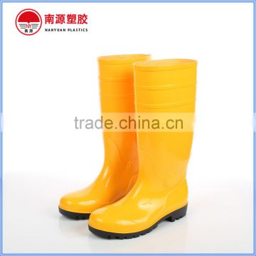 High Quality PVC Safety Boots with Candy Yellow Color