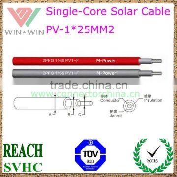 TUV Approval 25MM2 PV Single Solar Cable