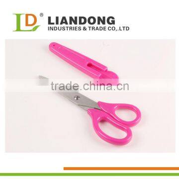 Hot selling stationery scissor with safety cap