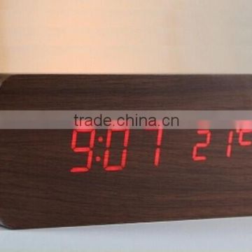 LED Wood Office Digital Clock christmas gift for kids & woman& old people