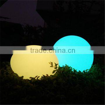 White PE plastic housing RGB decoration glow in the dark dog balls