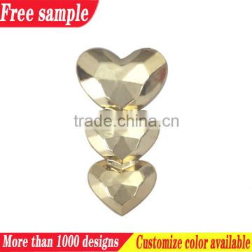 Heart design fashion style plastic shoe decoration