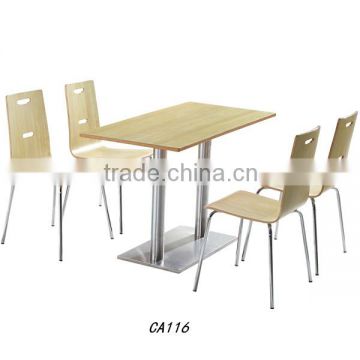 Wood dining table and chair Best price restaurant tables and chairs on sale CA116