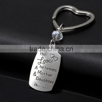 The Love Between A Mother & Daughter Is Message Key Chain