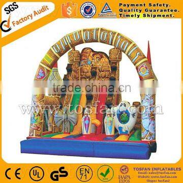 inflatable slide Medieval bouncy castle games A4066