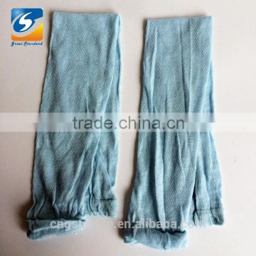Wholesale thin mesh light blue cotton leg warmer