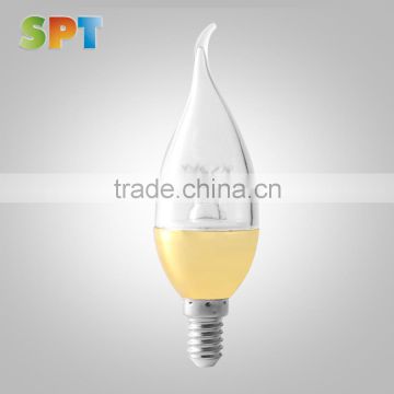 C37 E12 E14 3W 5W smd led crystal bulb clear glass led lighting candle bulb