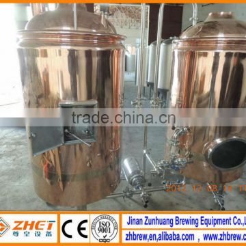 100L hotel red copper beer brewery equipment