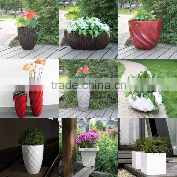 hotel use luxury pot fashion pots fiberglass plants container and flowers pots floating bonsai