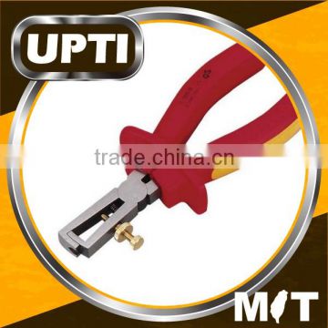 Taiwan Made High Qaulity 1000V VDE Insulated Wire Stripping Pliers with Spring
