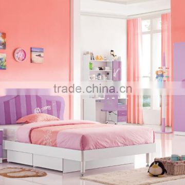 RD101 sweet girl purple princess bedroom set 2015 alibaba new children kids furniture on sale in stock