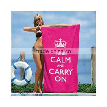 promotion custom printed micro fiber beach towel