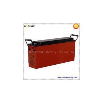 High Capacity 12V 100ah CSPOWER Long Life Front Terminals Lead Acid Battery