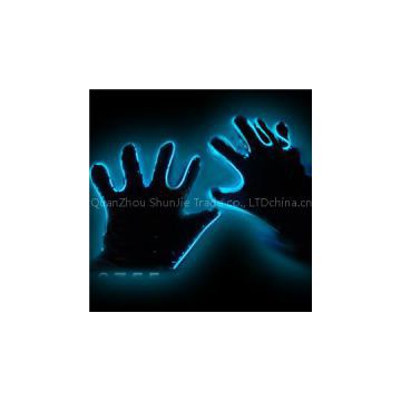 Stage Property LED Gloves Flashing Finger Lighting Sequin LED Luminous Magic Gloves LED Party Gloves