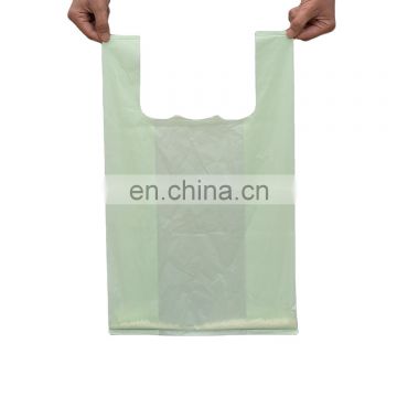 Custom PLA Biodegradable T-shirt Shopping Bags With Top Quality