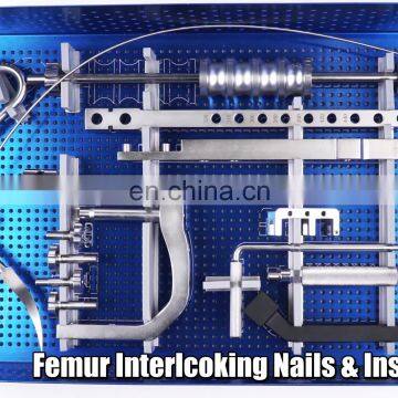 China Manufacturer Femoral Interlocking Nail Intramedullary Nail Orthopedic Implant Surgical Instrument