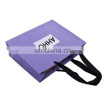 High Quality Custom Logo packaging clothes bolsas kraft shopping paper bags for Store