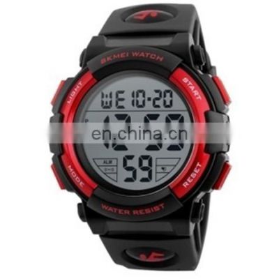 SKMEI 1258 Fashion LED Digital Outdoor Sports Watches 50M Waterproof Chronograph Big Dial Digital Wristwatches