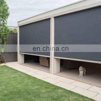 Zipper Roof Shades Roller Blind for Outdoor Balcony, Pvc Outdoor Blinds Patio Outdoor Roller Shades 1 PC