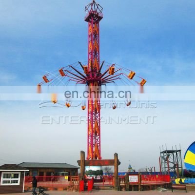 Attractions adult game thrilling rides amusement park equipment flying tower rides for sale